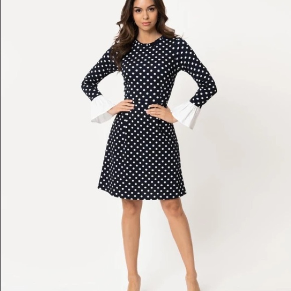 NWT Smak Parlour polka dot dress
